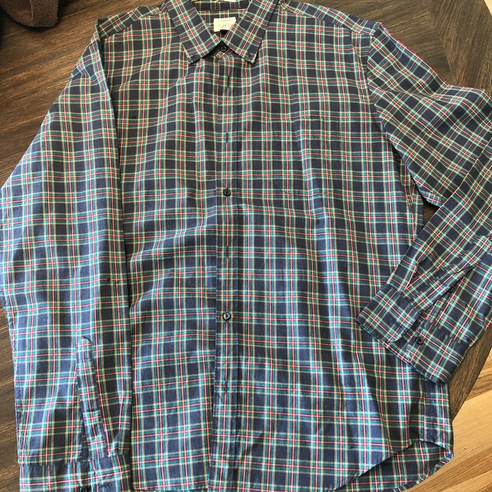 J. Crew Mens long Sleeve button down EUC